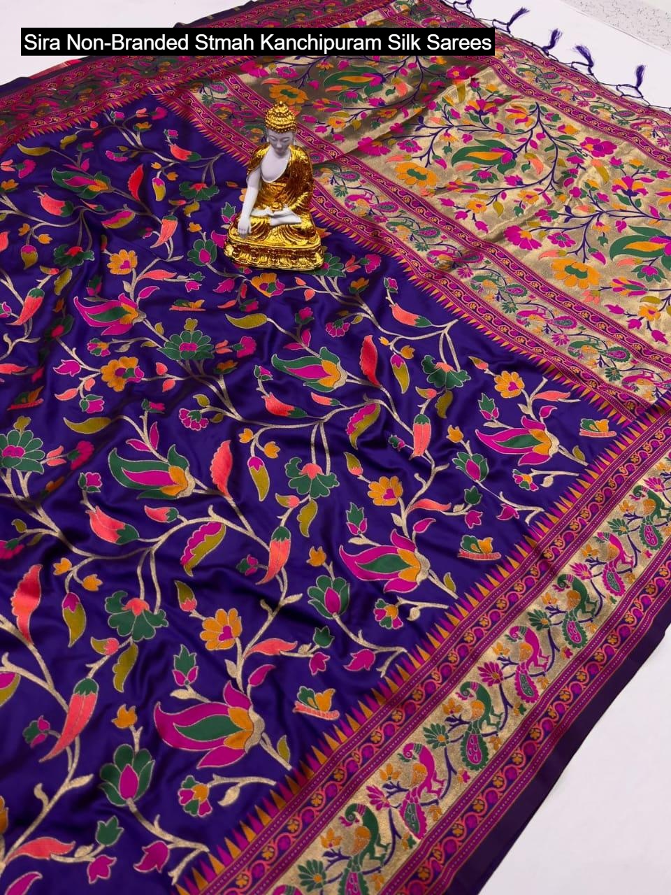 Sira Non-Branded Stmah Kanchipuram Silk Sarees