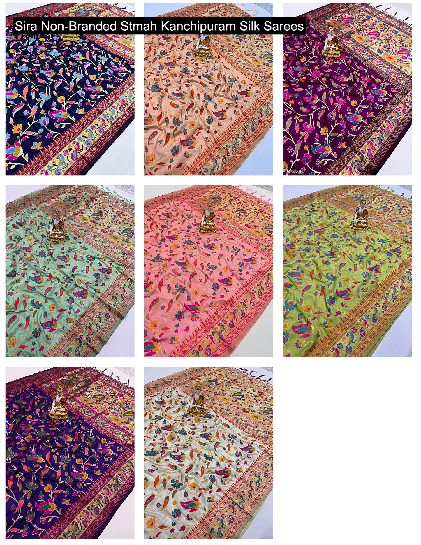 Sira Non-Branded Stmah Kanchipuram Silk Sarees