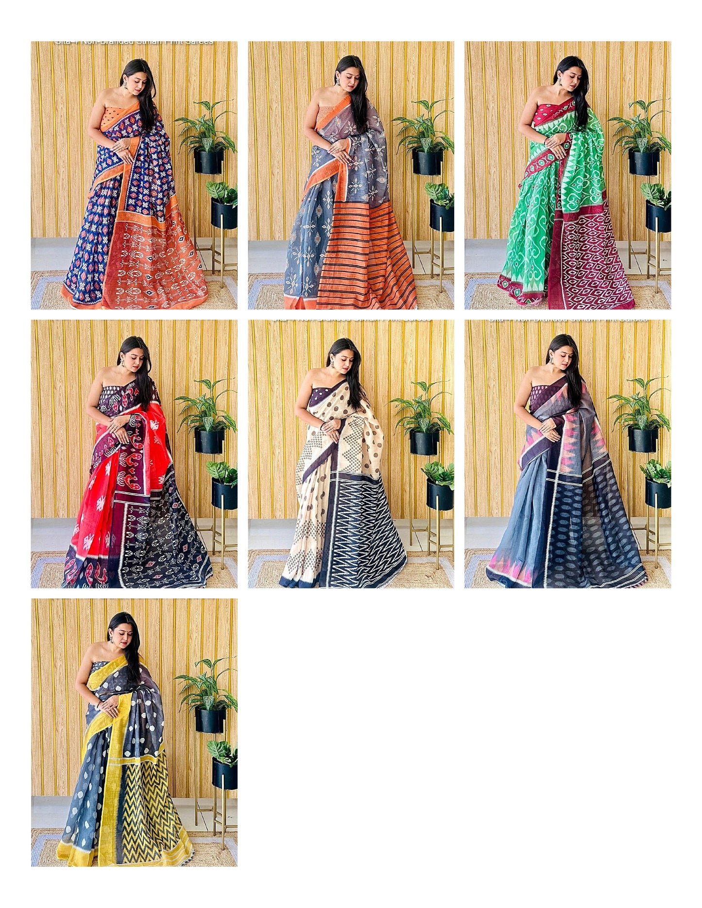 Sita-4 Non-Branded Stmah Print Sarees