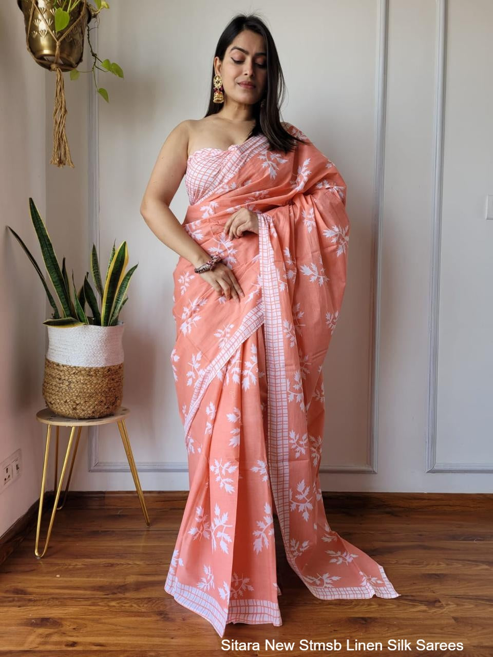 Sitara New Stmsb Linen Silk Sarees