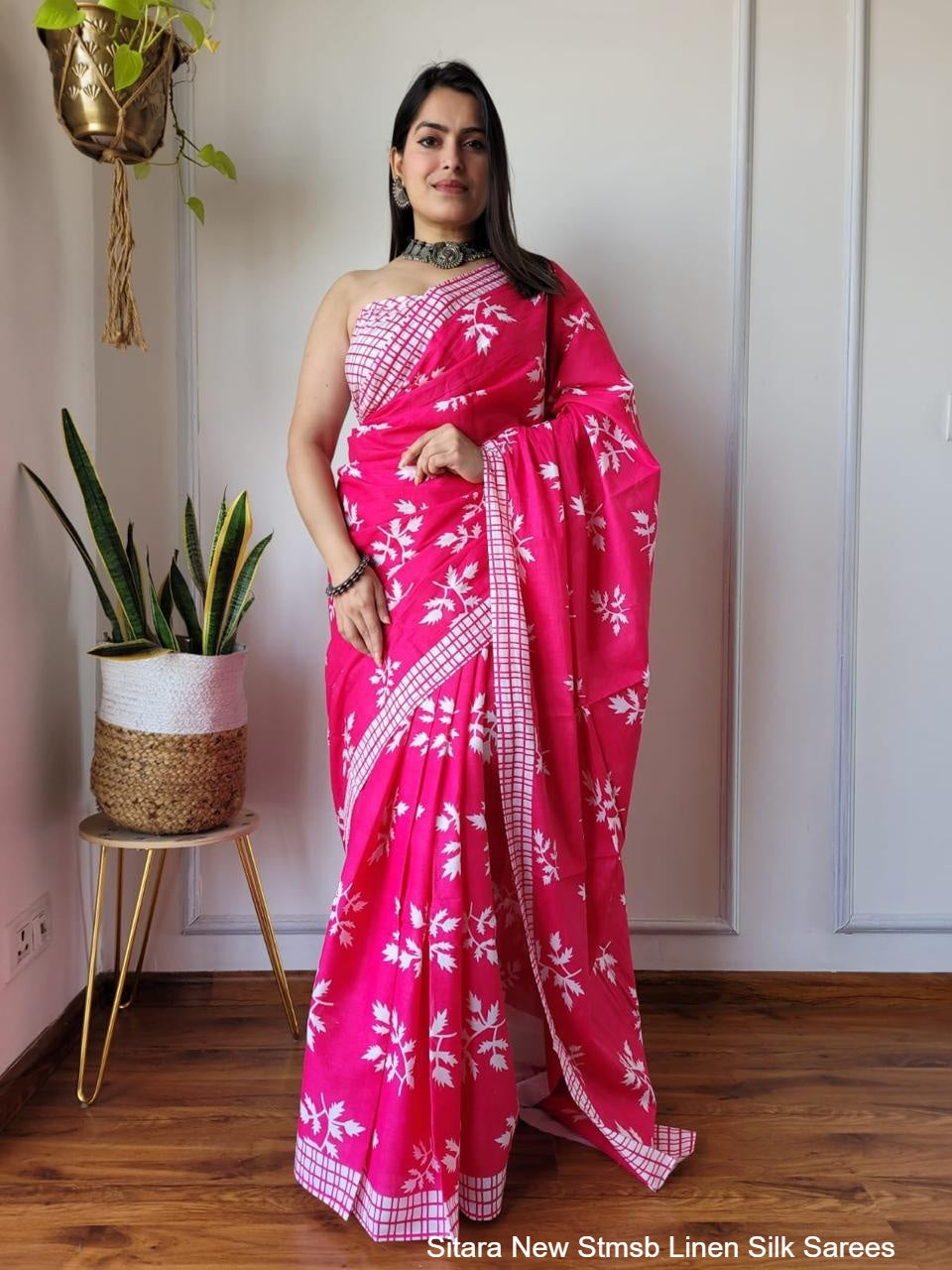 Sitara New Stmsb Linen Silk Sarees