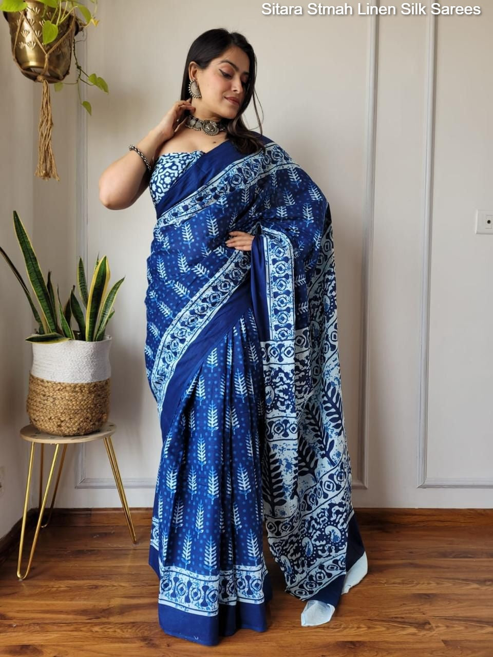 Sitara Stmah Linen Silk Sarees