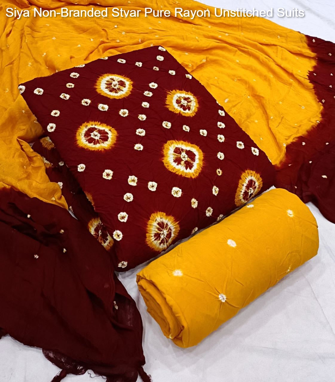Siya Non-Branded Stvar Pure Rayon Unstitched Suits