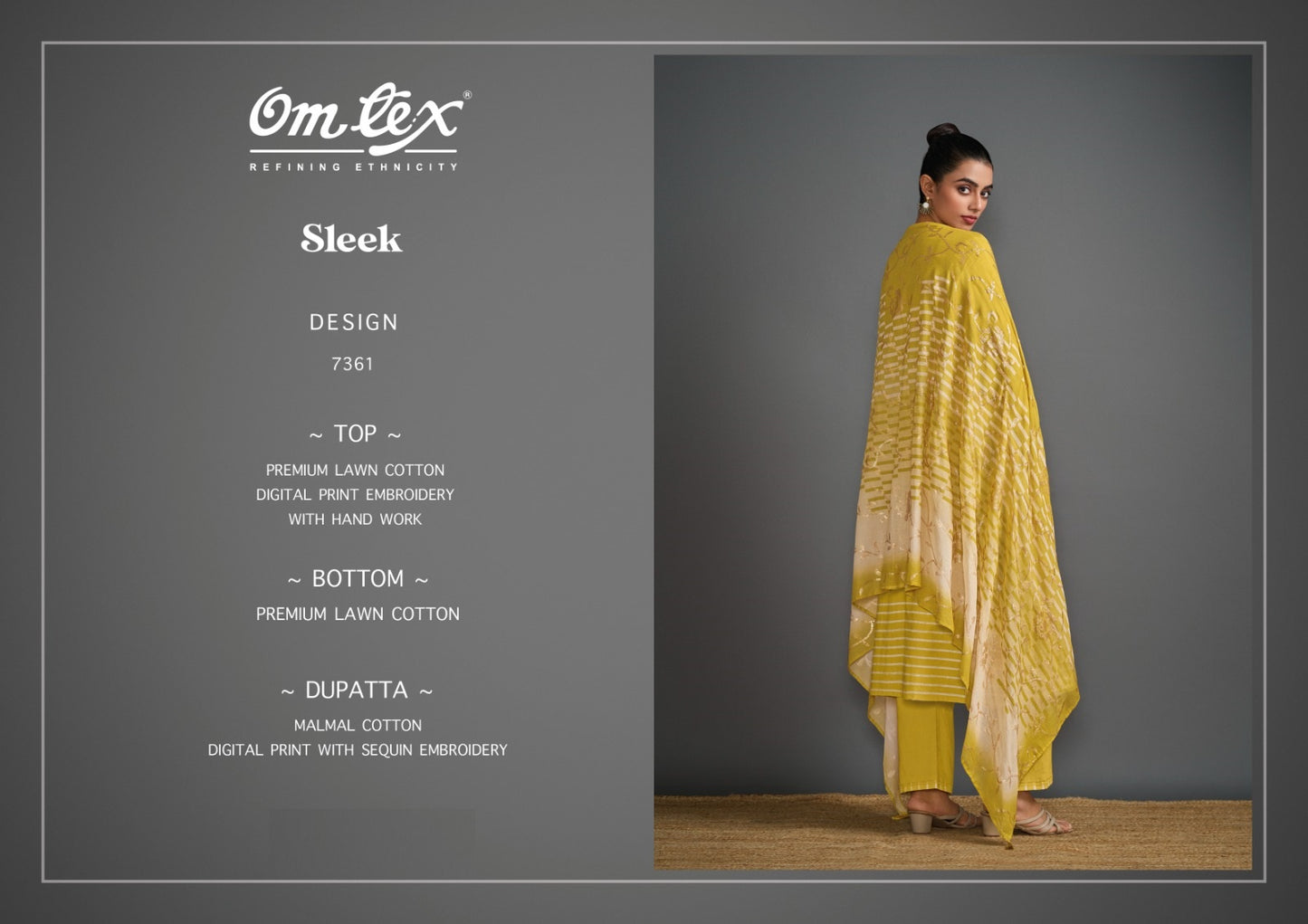 Sleek Omtex Premium Lawn Unstitched Suits