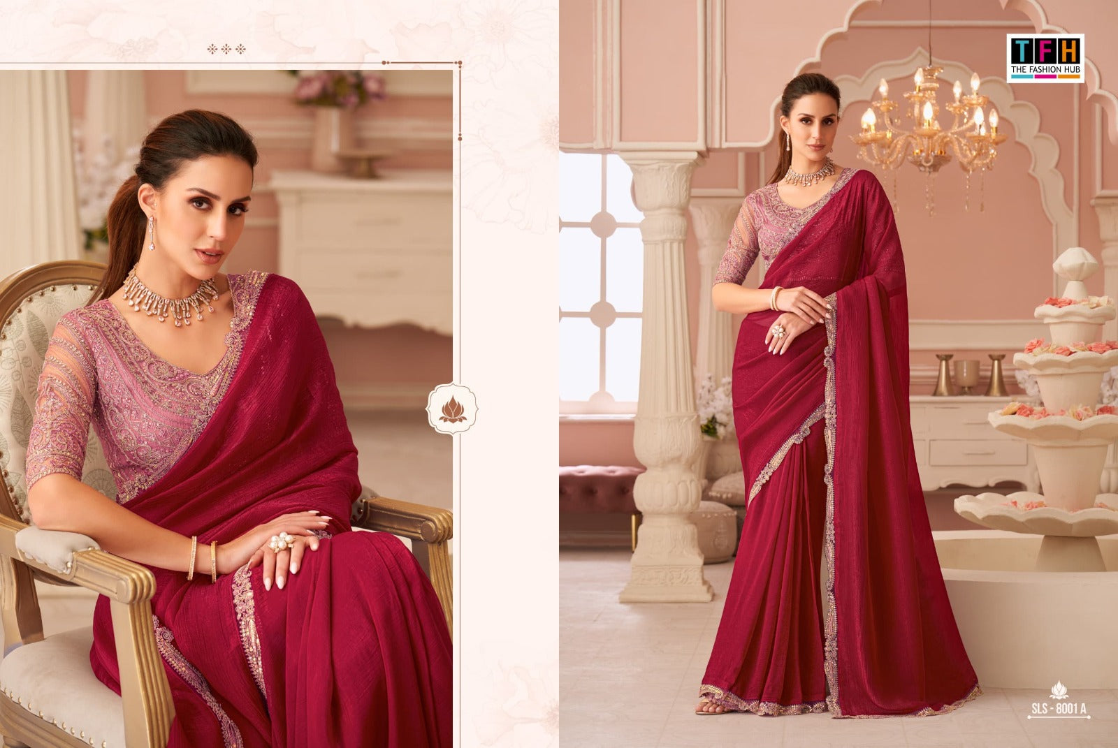 Sls-8001-A Salsa Style Tfh Georgette Sarees