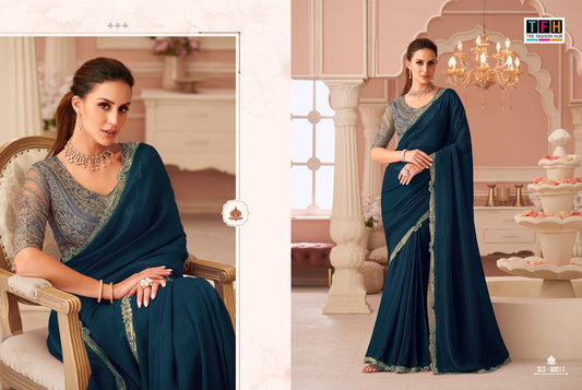 Sls-8001-F Salsa Style Tfh Georgette Sarees