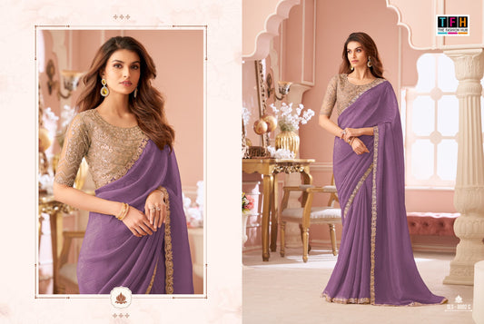 Sls-8002 C Salsa Style Tfh Georgette Sarees