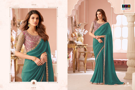Sls-8002 D Salsa Style Tfh Georgette Sarees