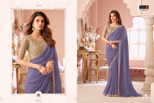 Sls-8002 F Salsa Style Tfh Georgette Sarees