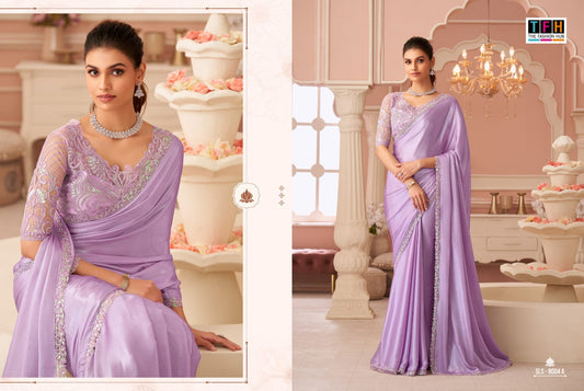 Sls-8004-A Salsa Style Tfh Shimmer Sarees