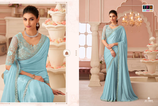 Sls-8004-B Salsa Style Tfh Shimmer Sarees