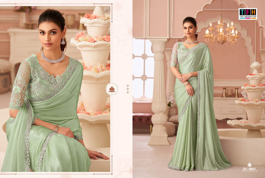 Sls-8004-F Salsa Style Tfh Shimmer Sarees