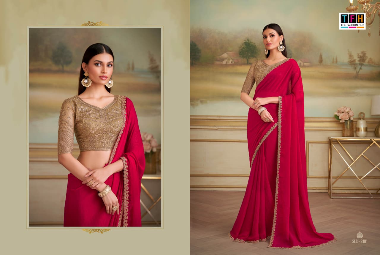 Sls-8101 Salsa Style Vol-05 Tfh Georgette Sarees