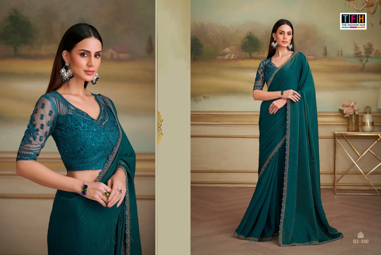 Sls-8102 Salsa Style Vol-05 Tfh Georgette Sarees