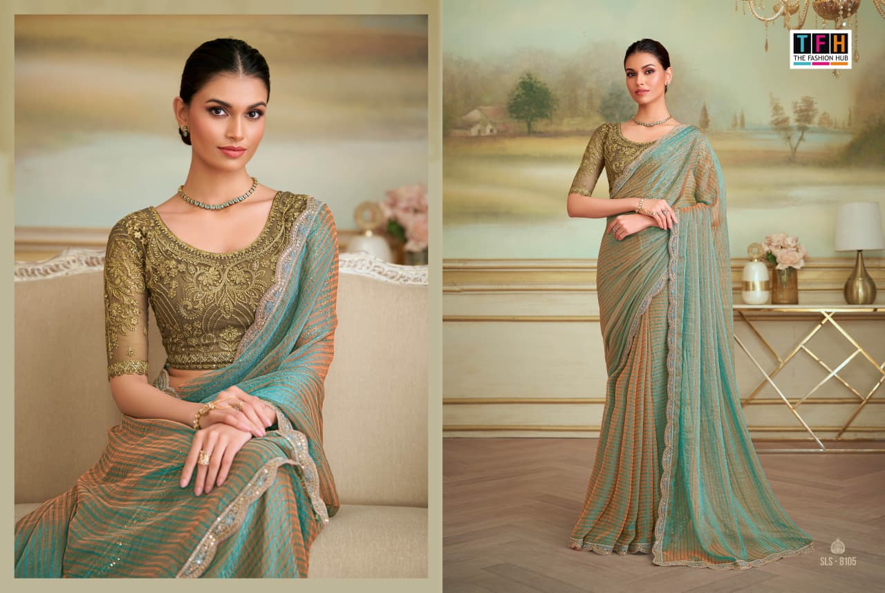 Sls-8105 Salsa Style Vol-05 Tfh Georgette Sarees