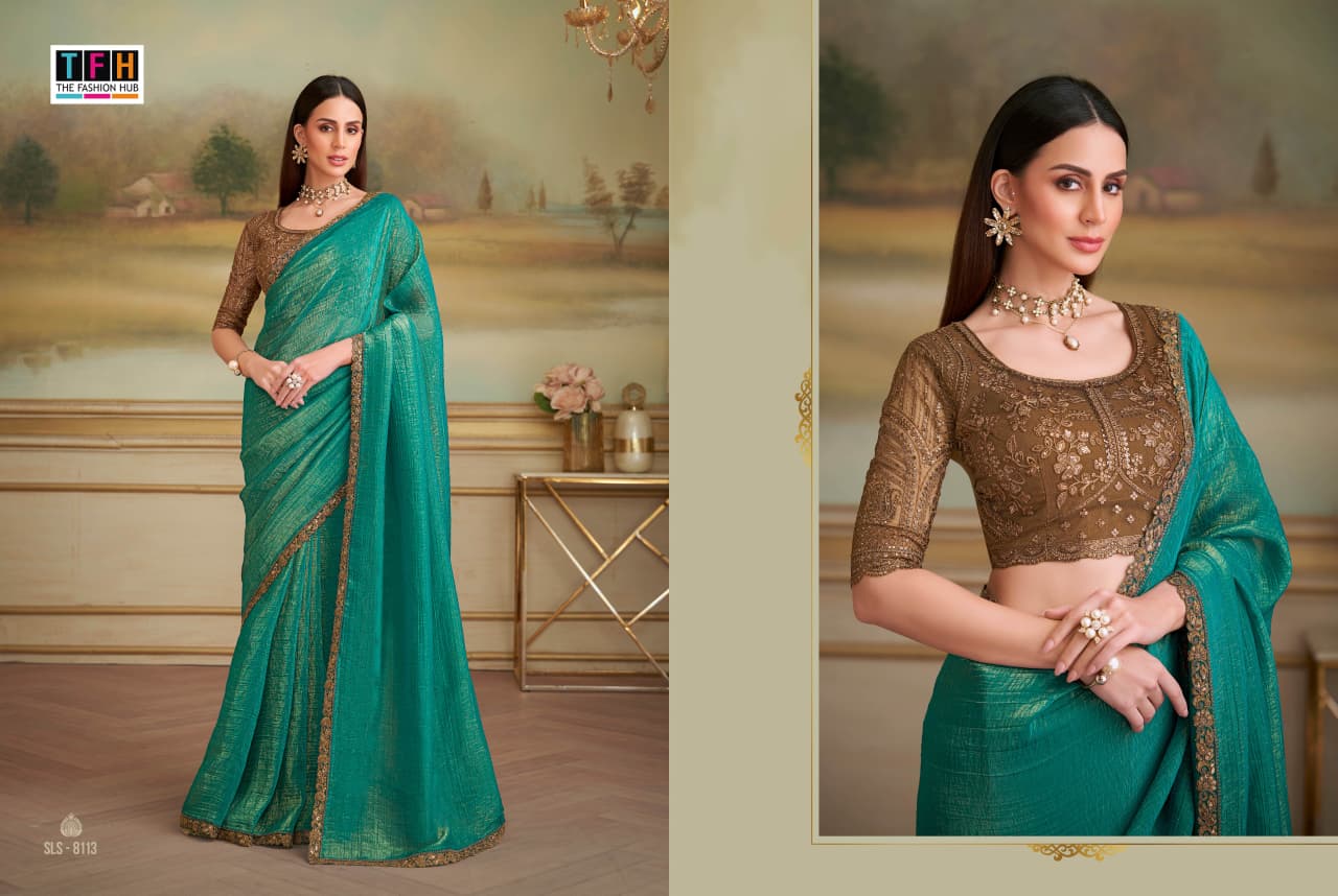 Sls-8113 Salsa Style Vol-05 Tfh Georgette Sarees