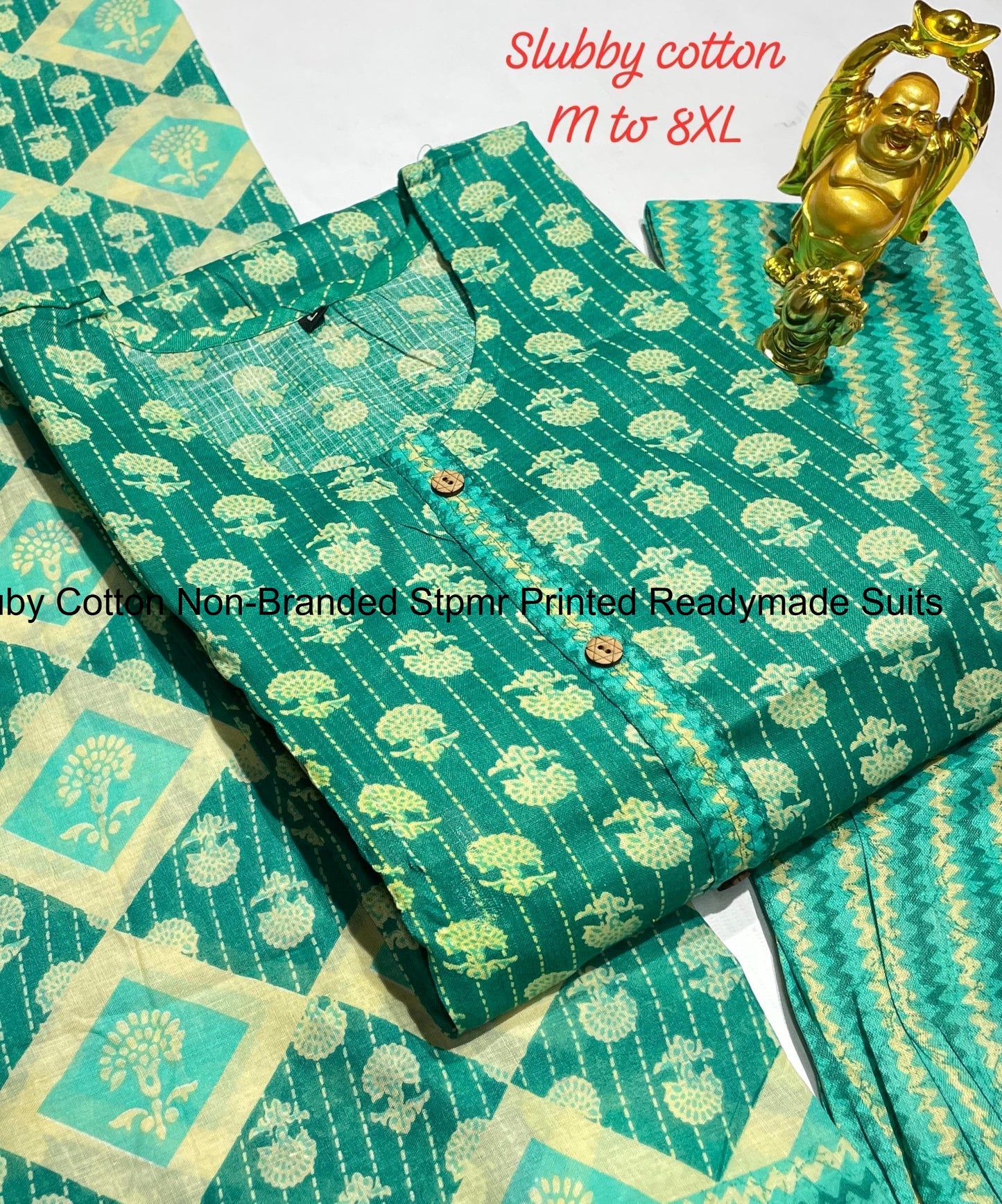 Sluby Cotton Non-Branded Stpmr Printed Readymade Suits