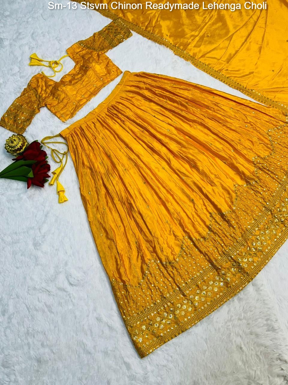 Sm-13 Stsvm Chinon Readymade Lehenga Choli