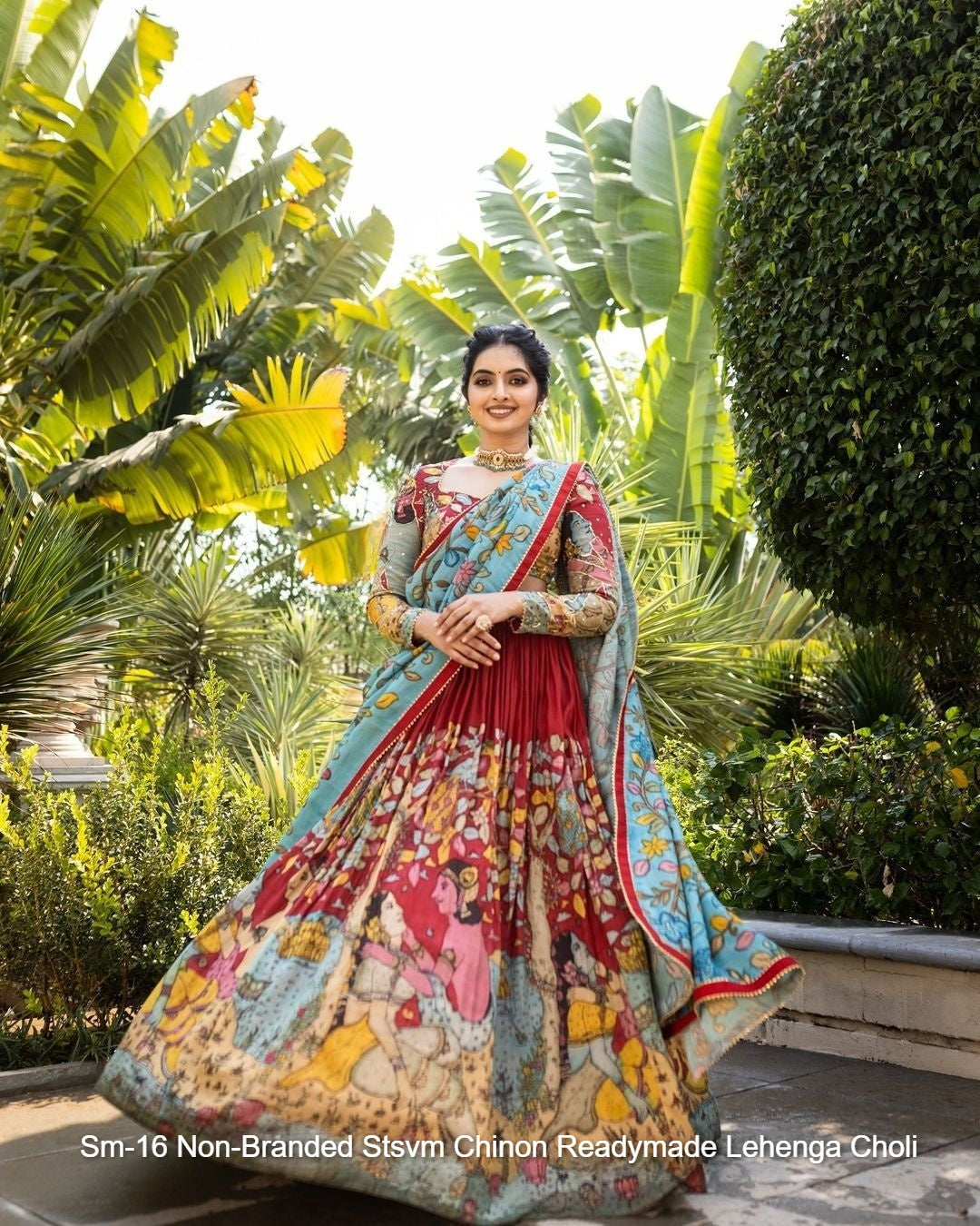 Sm-16 Non-Branded Stsvm Chinon Readymade Lehenga Choli