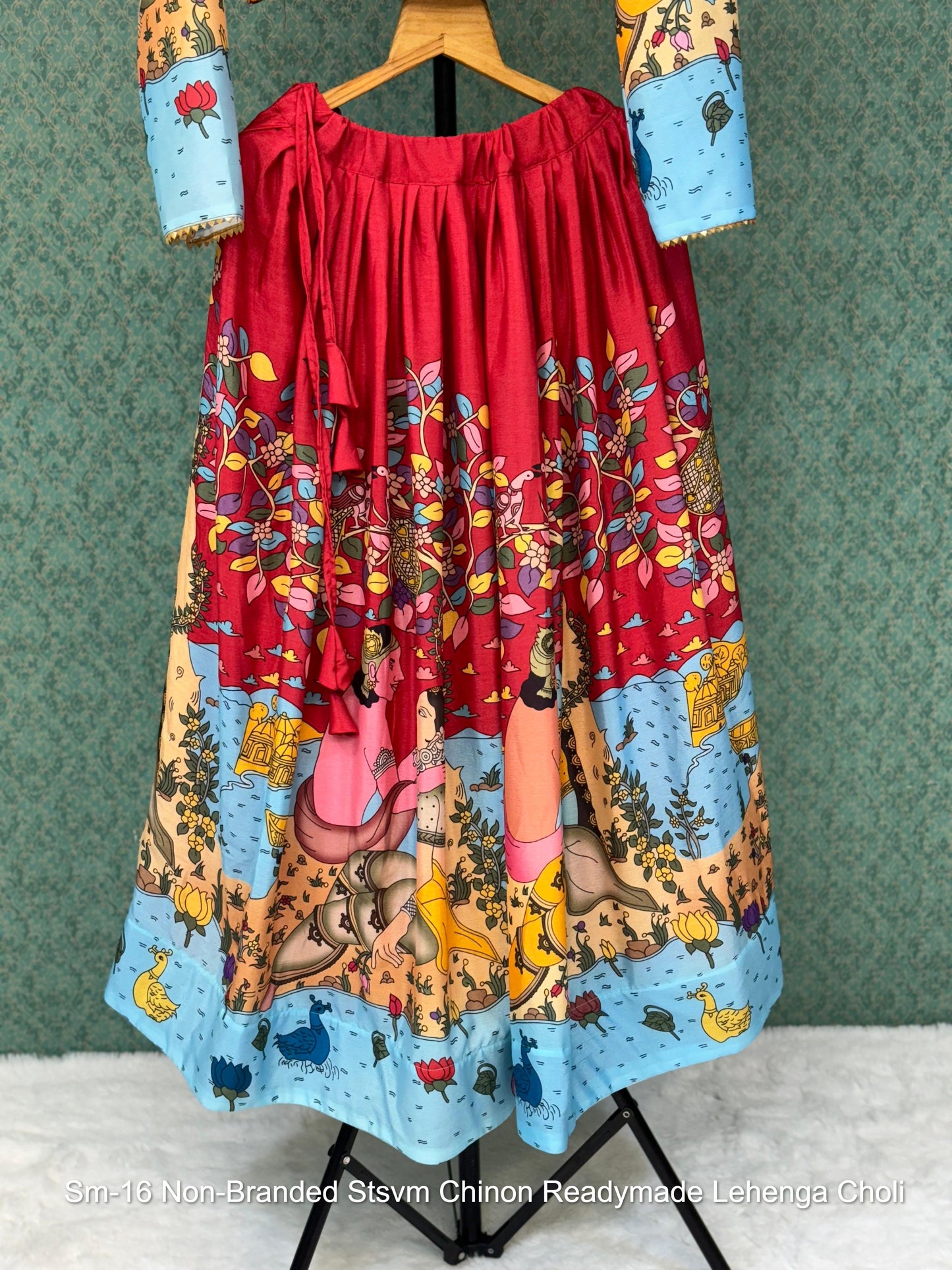 Sm-16 Non-Branded Stsvm Chinon Readymade Lehenga Choli