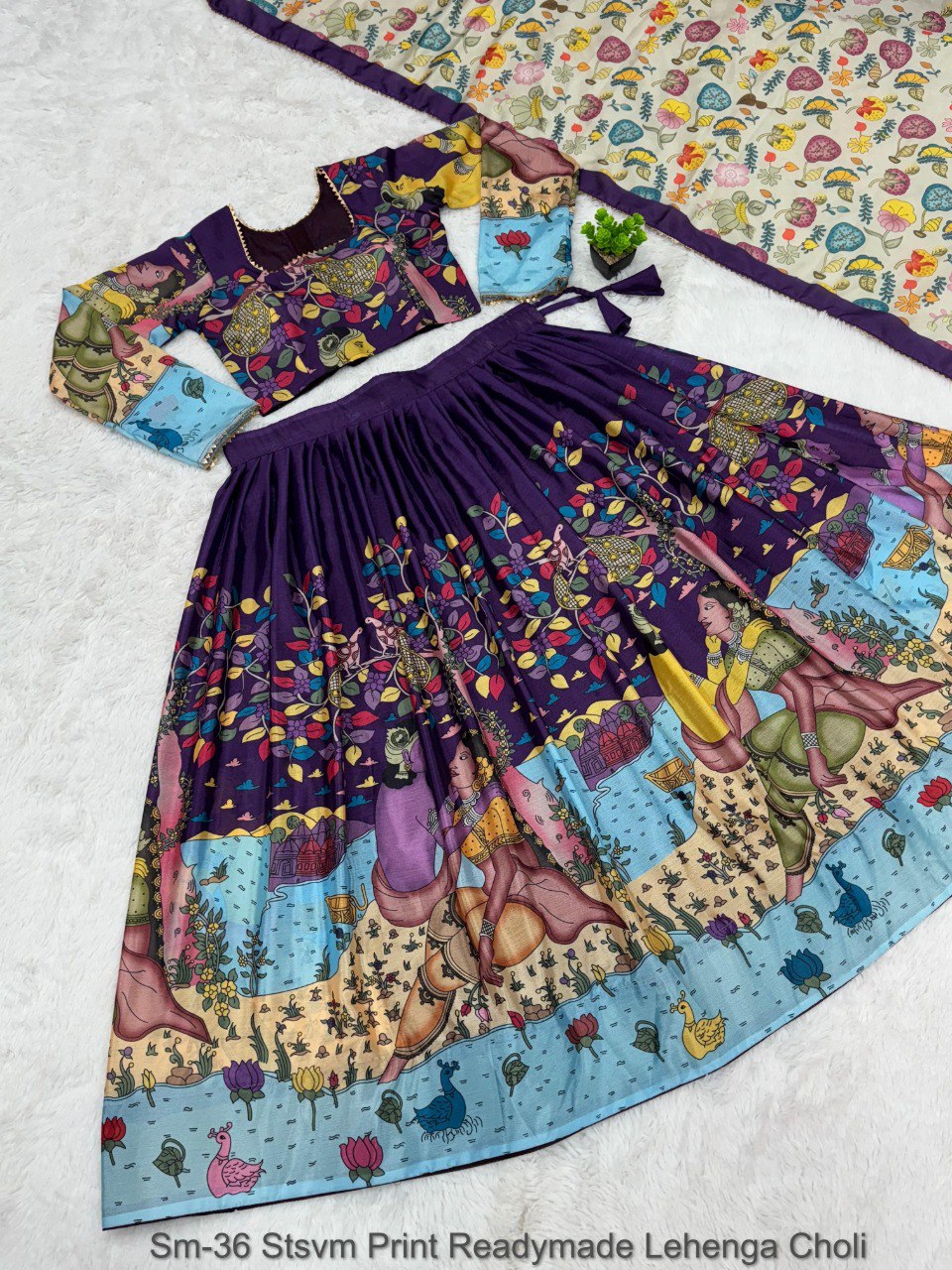 Sm-36 Stsvm Print Readymade Lehenga Choli