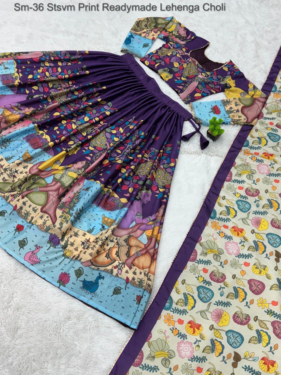 Sm-36 Stsvm Print Readymade Lehenga Choli