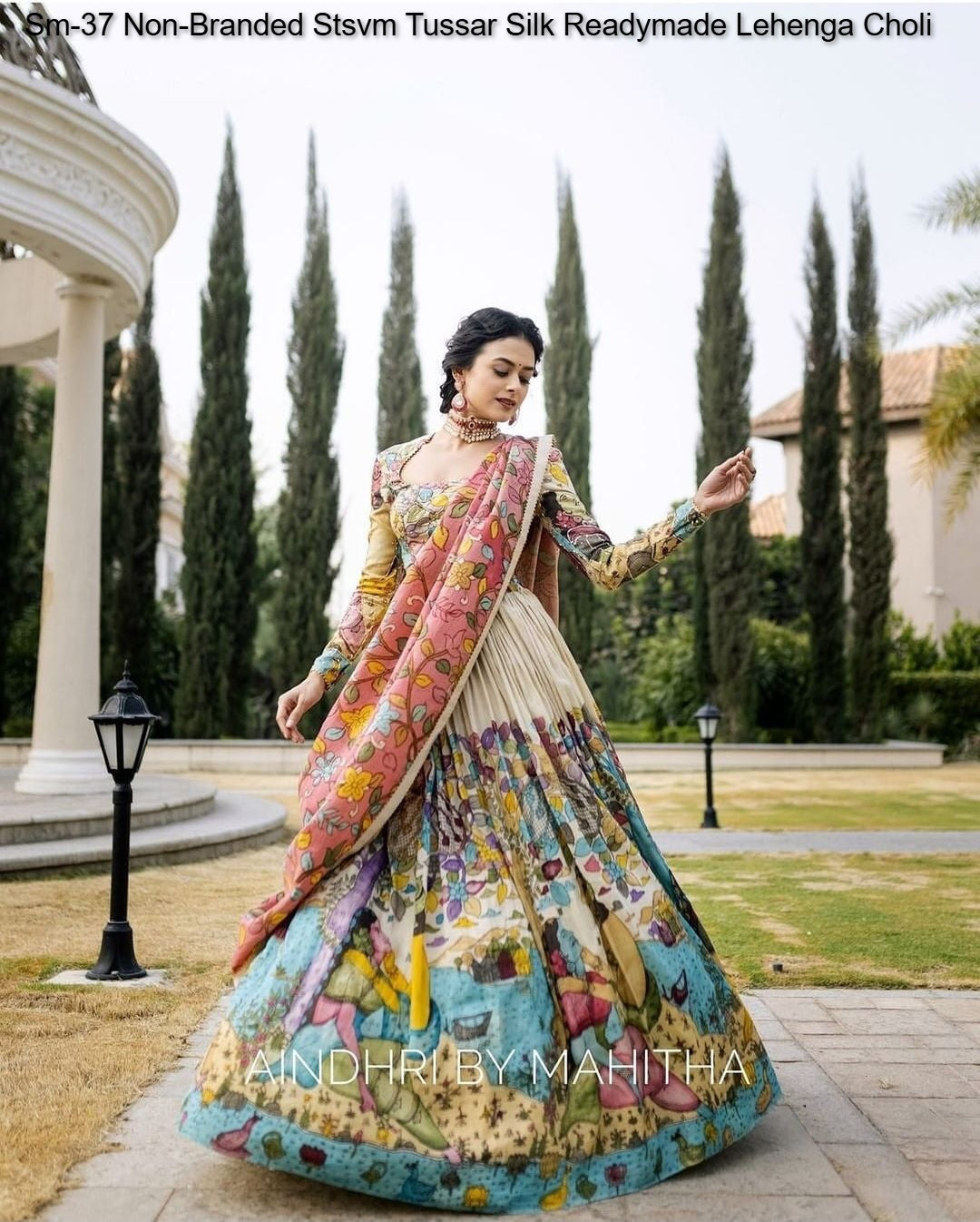 Sm-37 Non-Branded Stsvm Tussar Silk Readymade Lehenga Choli