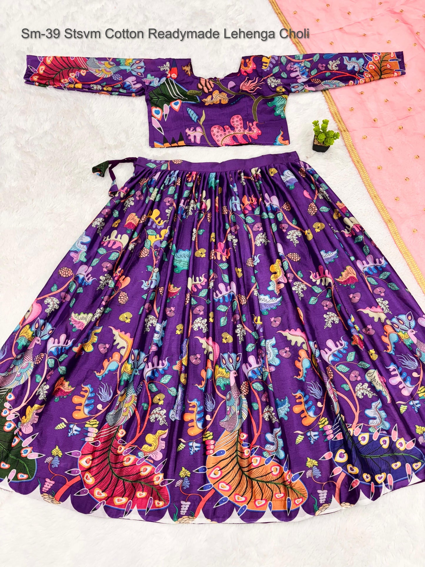 Sm-39 Stsvm Cotton Readymade Lehenga Choli