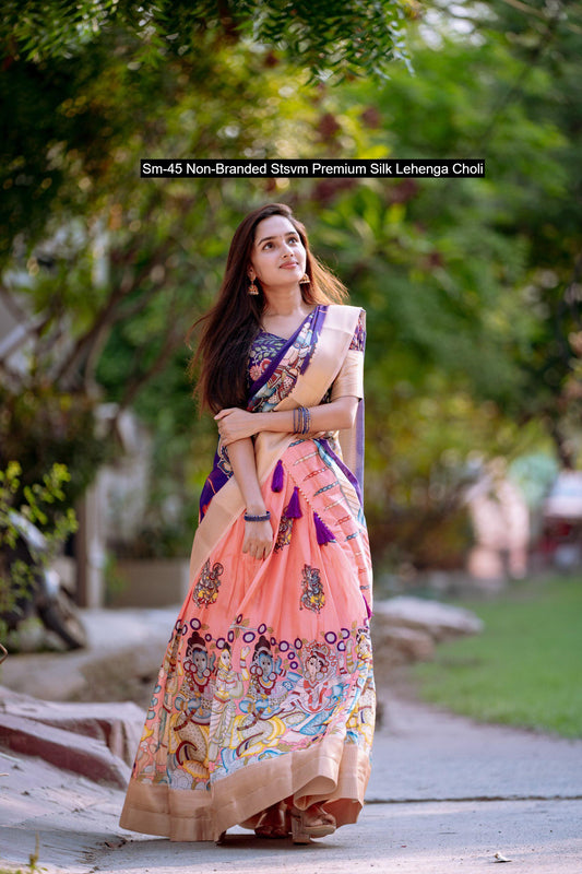 Sm-45 Non-Branded Stsvm Premium Silk Lehenga Choli