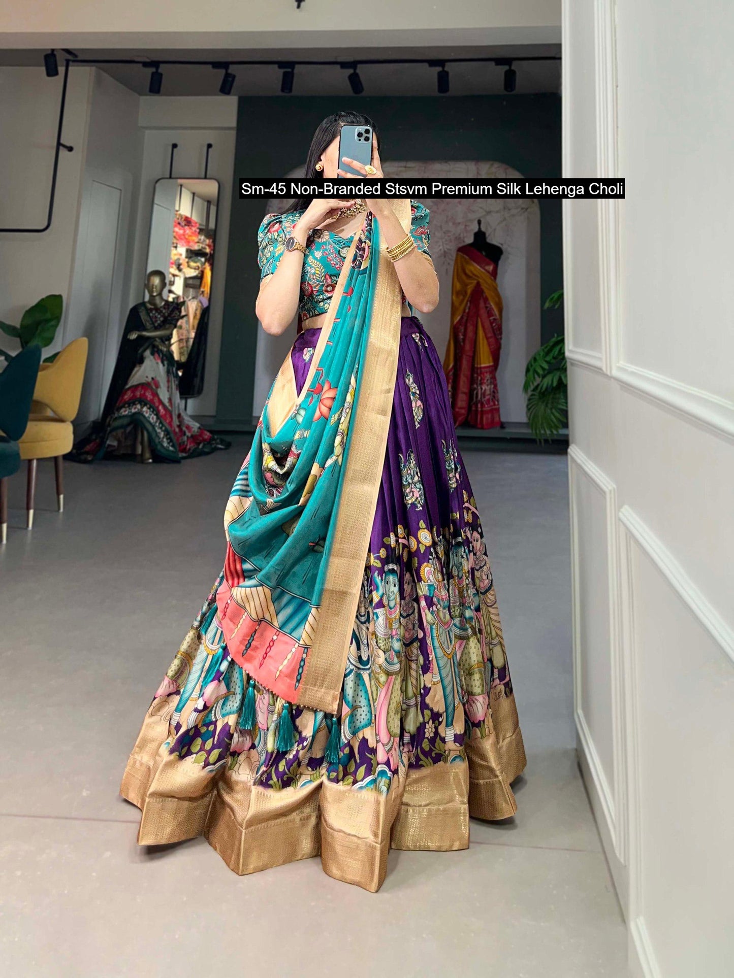 Sm-45 Non-Branded Stsvm Premium Silk Lehenga Choli