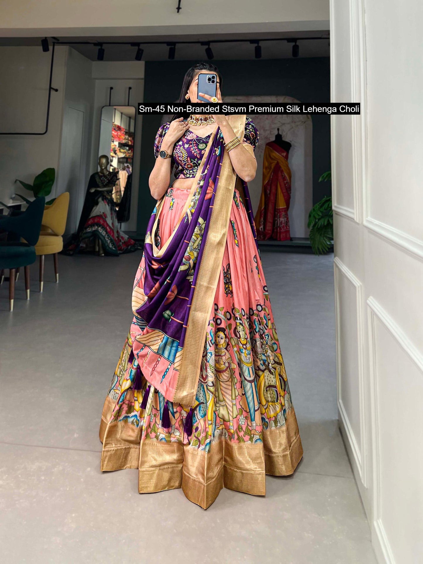 Sm-45 Non-Branded Stsvm Premium Silk Lehenga Choli