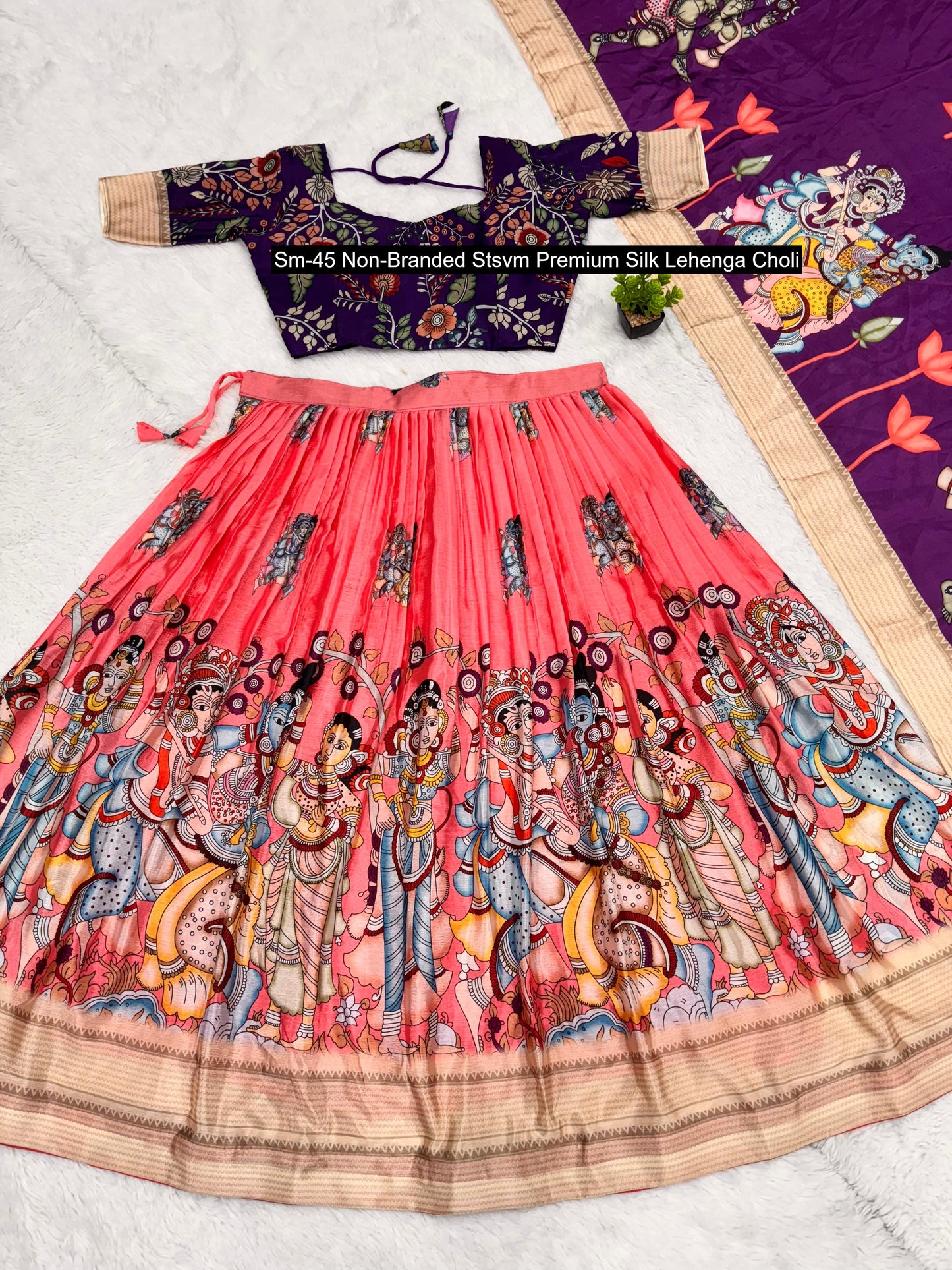 Sm-45 Non-Branded Stsvm Premium Silk Lehenga Choli