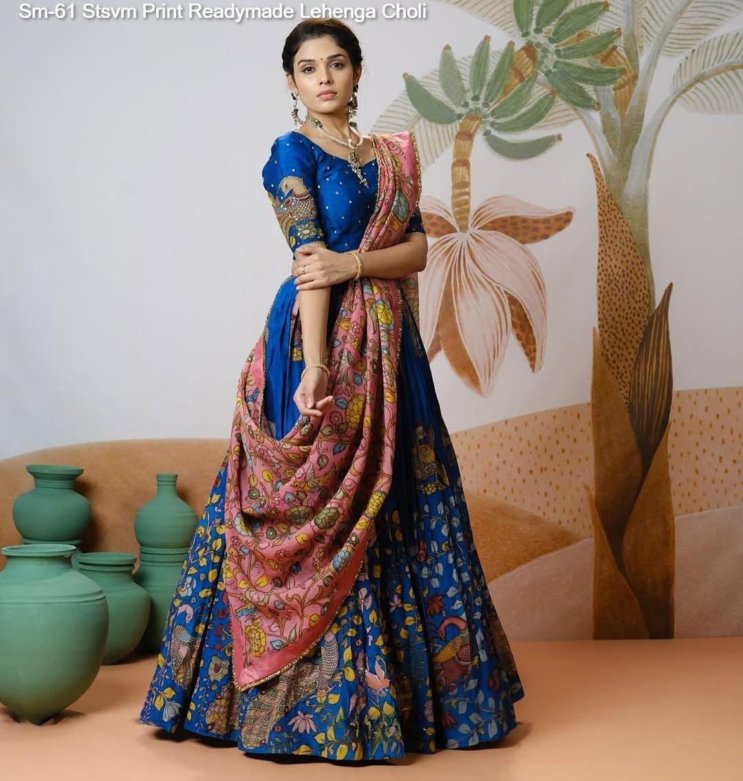 Sm-61 Stsvm Print Readymade Lehenga Choli