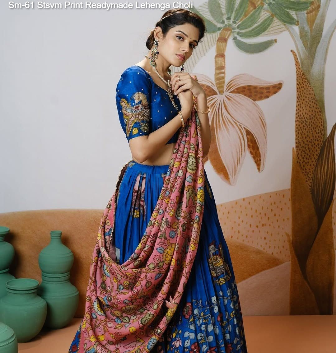 Sm-61 Stsvm Print Readymade Lehenga Choli