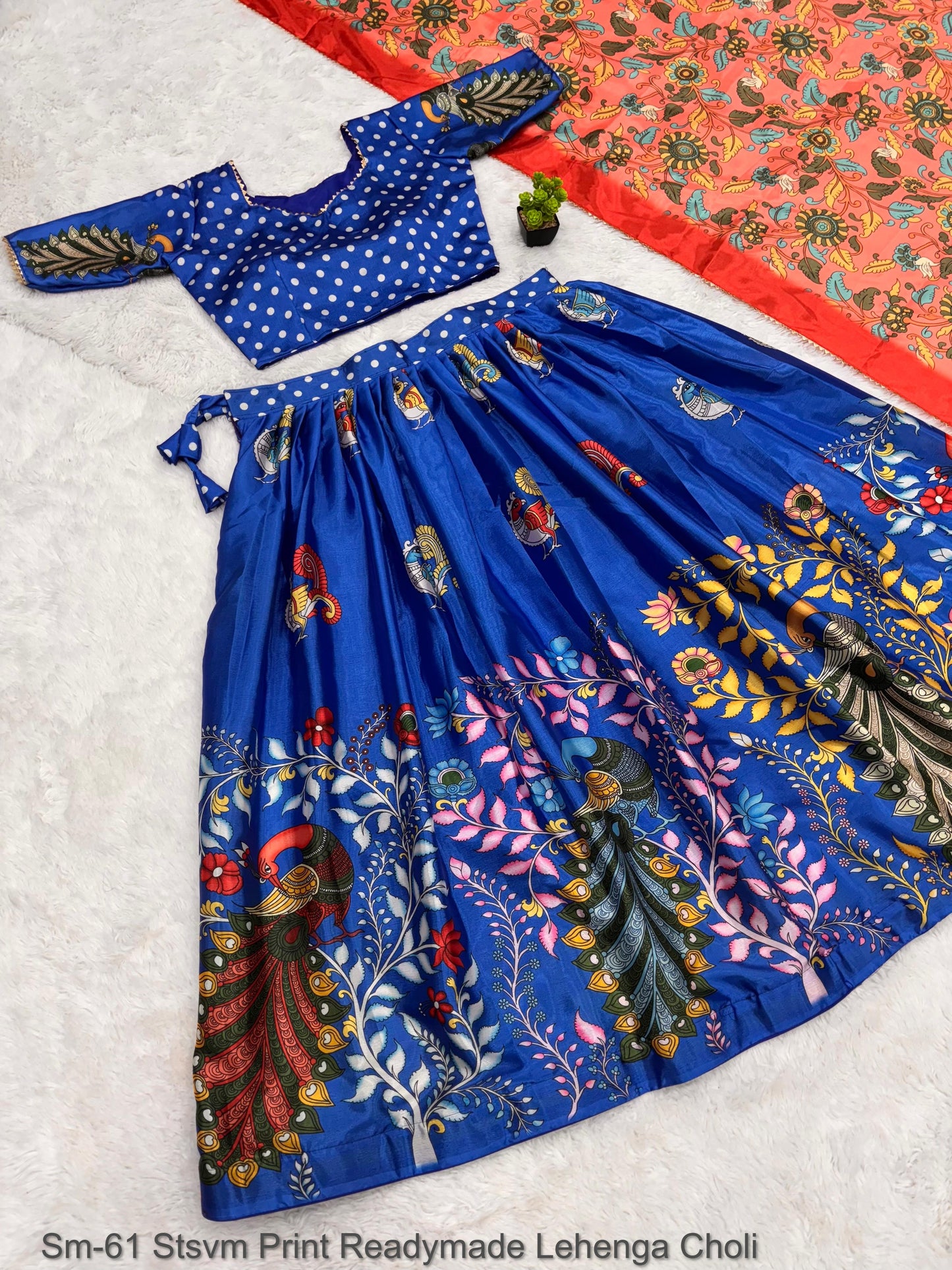Sm-61 Stsvm Print Readymade Lehenga Choli
