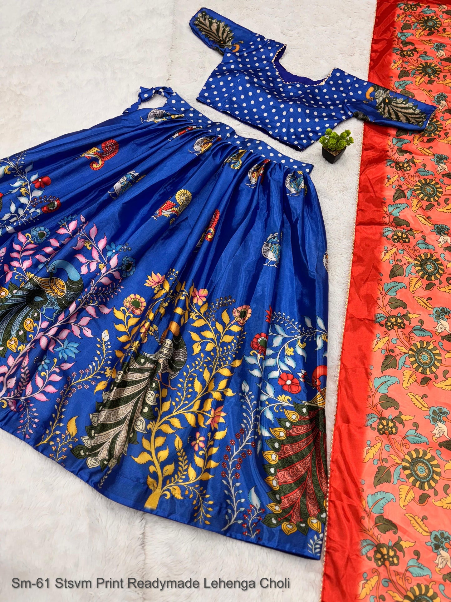 Sm-61 Stsvm Print Readymade Lehenga Choli