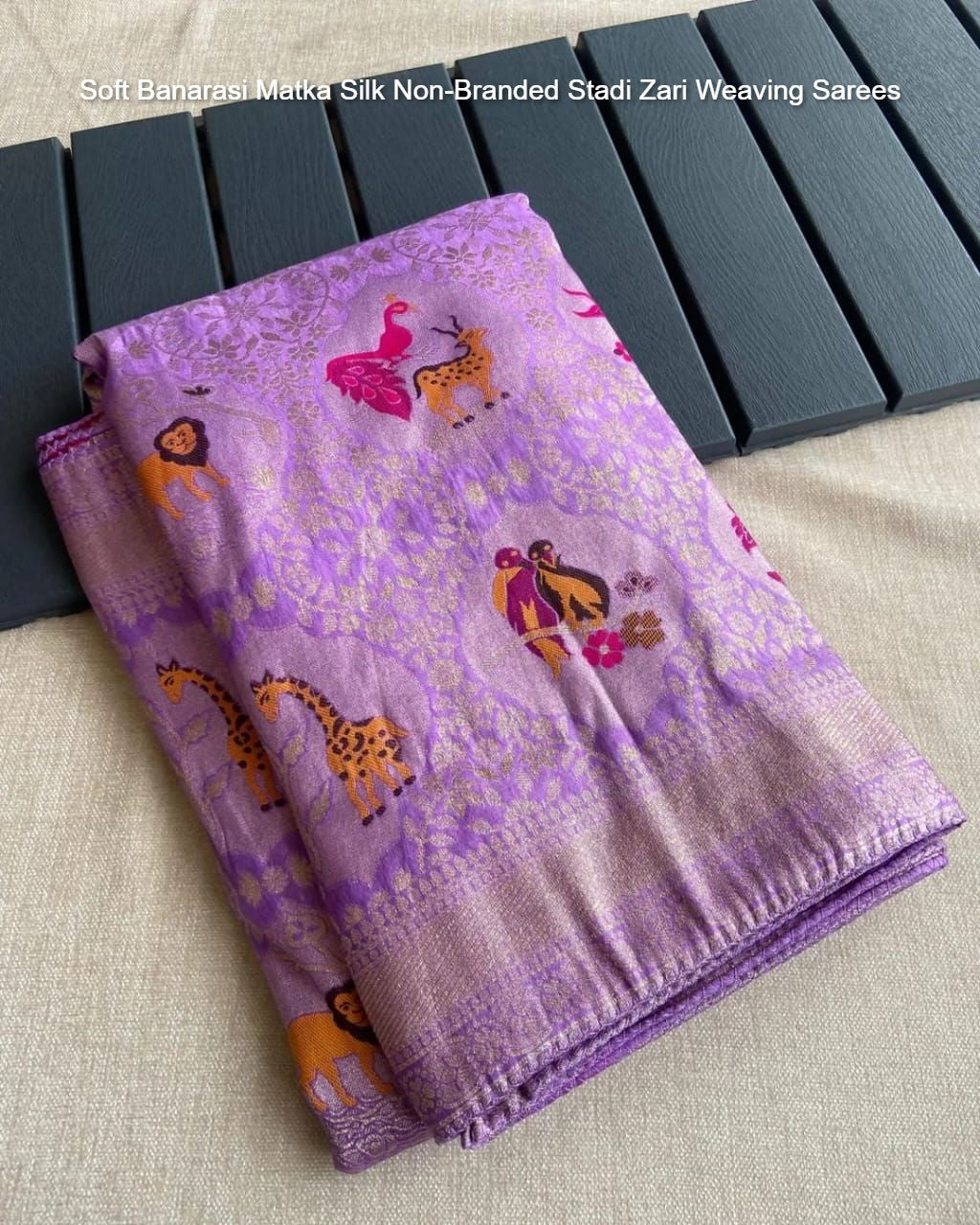 Soft Banarasi Matka Silk Non-Branded Stadi Zari Weaving Sarees