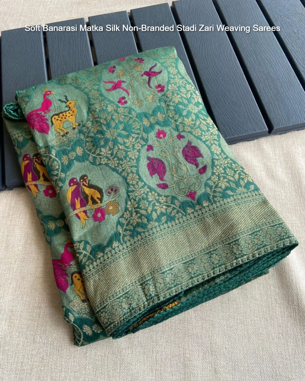 Soft Banarasi Matka Silk Non-Branded Stadi Zari Weaving Sarees