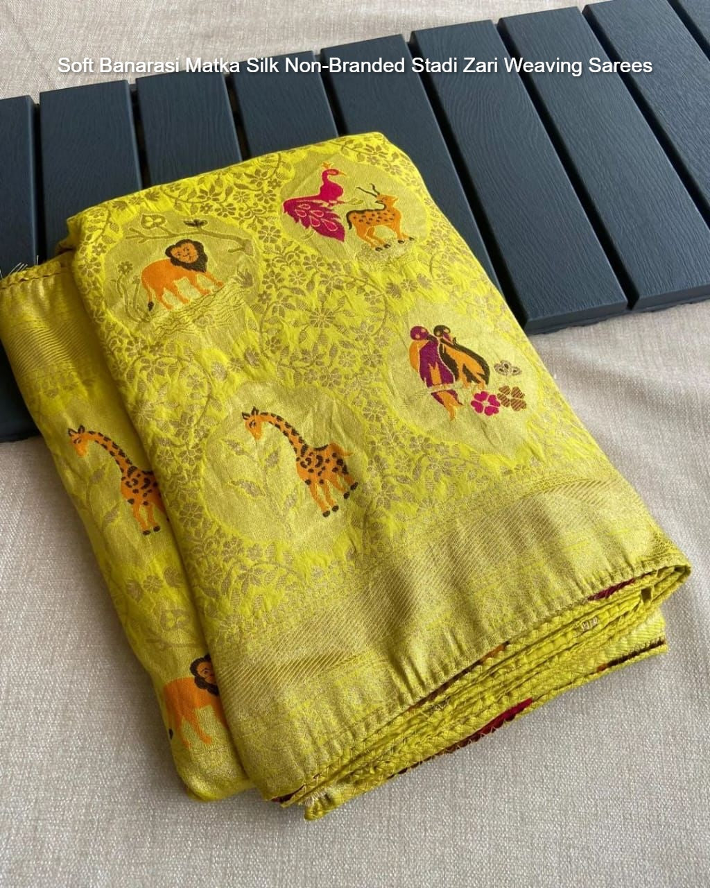 Soft Banarasi Matka Silk Non-Branded Stadi Zari Weaving Sarees