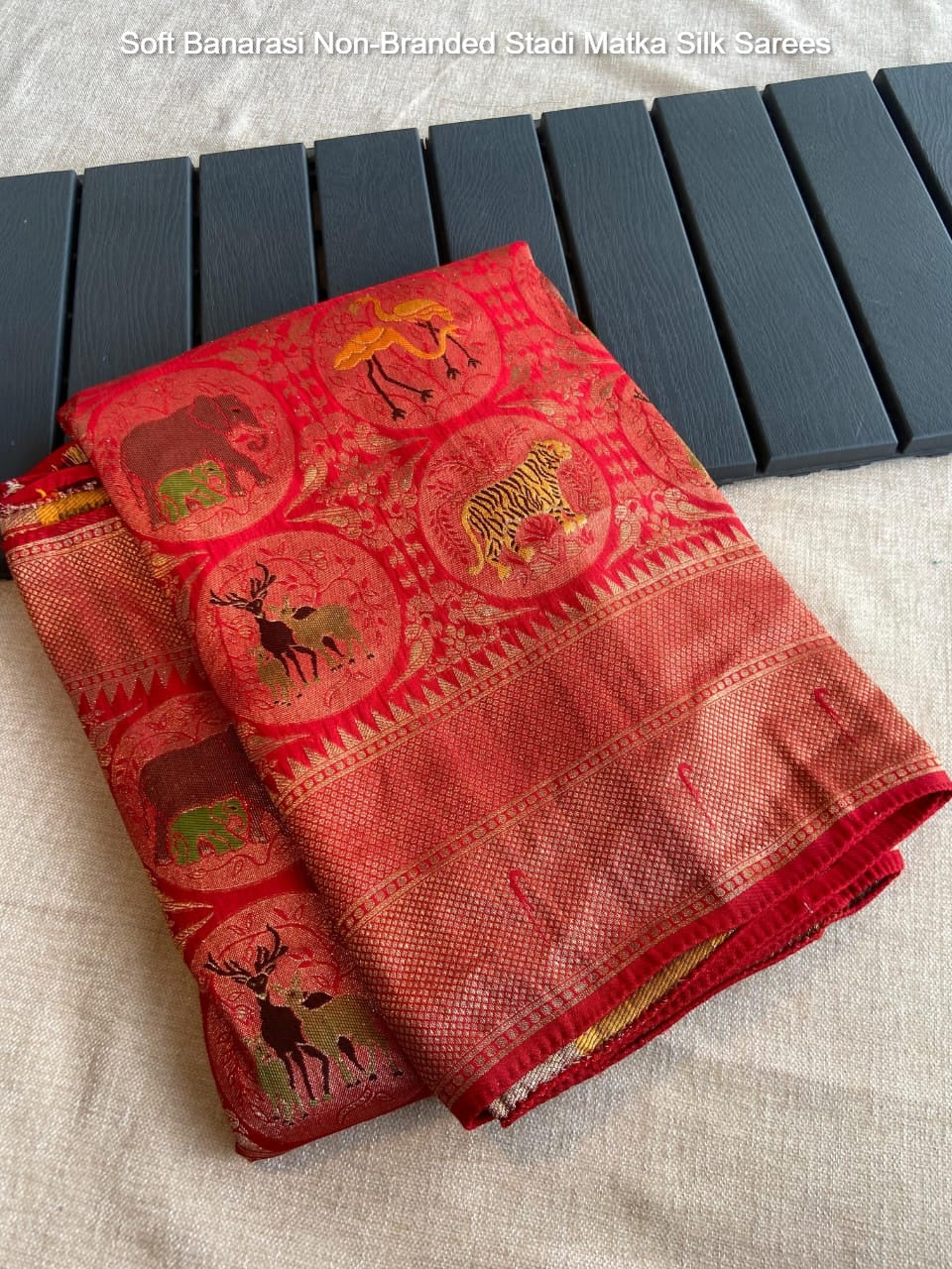 Soft Banarasi Non-Branded Stadi Matka Silk Sarees