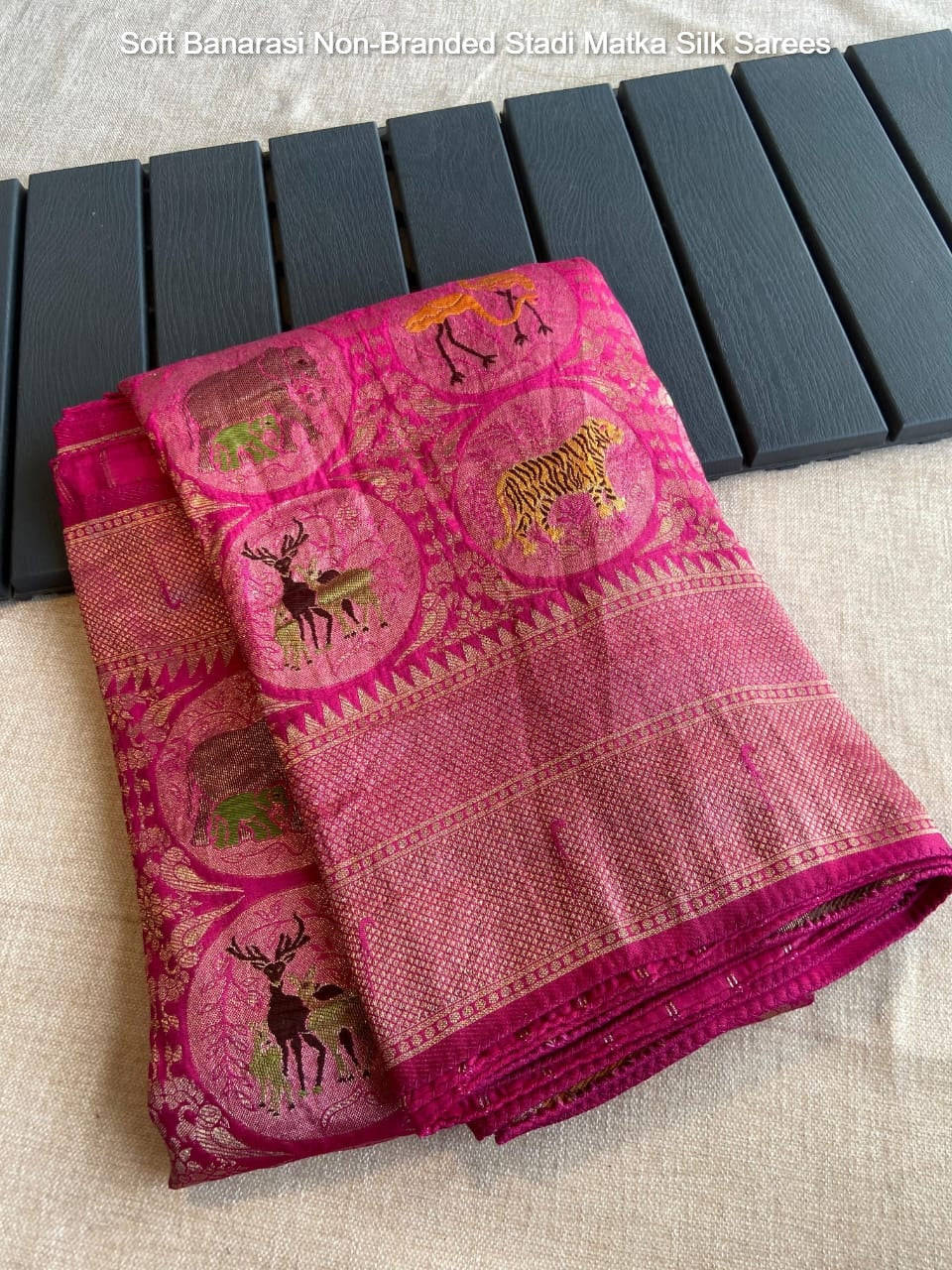 Soft Banarasi Non-Branded Stadi Matka Silk Sarees