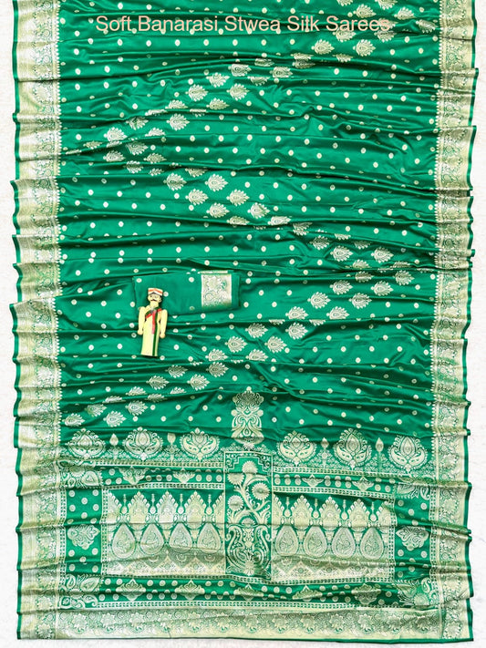 Soft Banarasi Stwea Silk Sarees