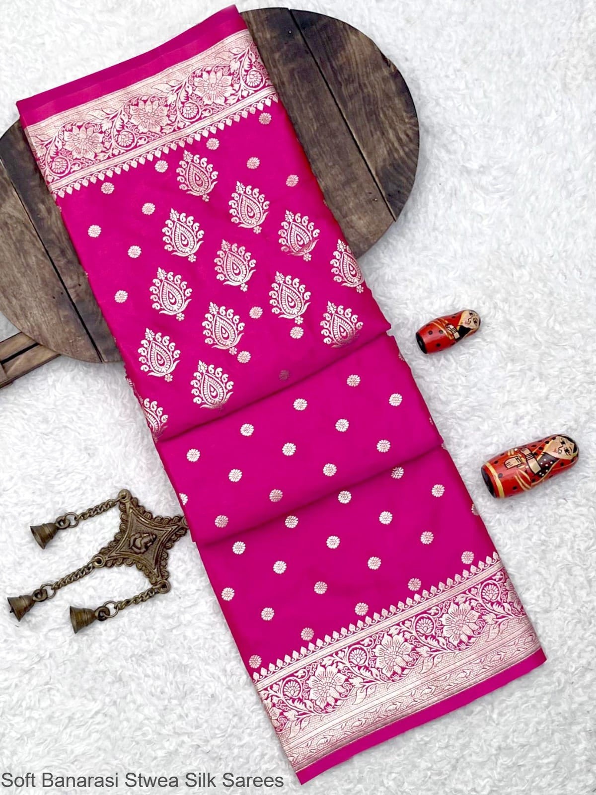 Soft Banarasi Stwea Silk Sarees