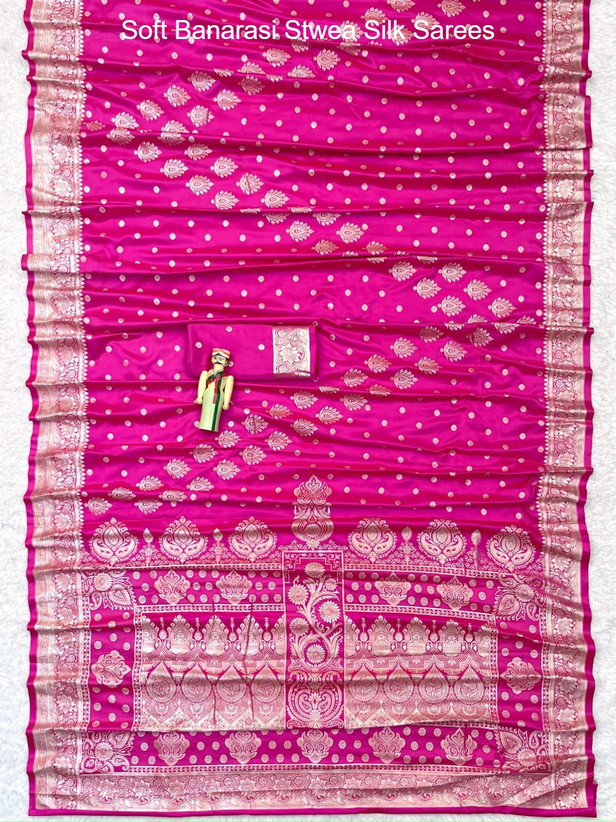 Soft Banarasi Stwea Silk Sarees
