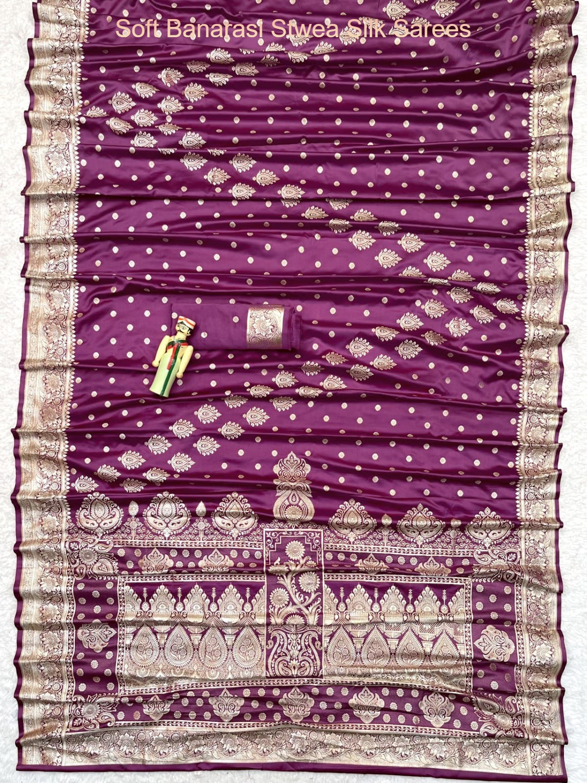 Soft Banarasi Stwea Silk Sarees