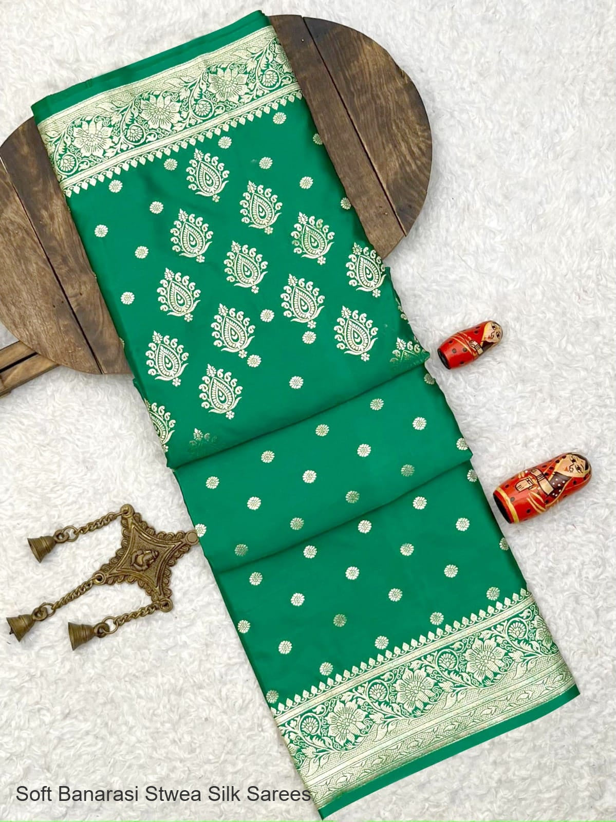 Soft Banarasi Stwea Silk Sarees