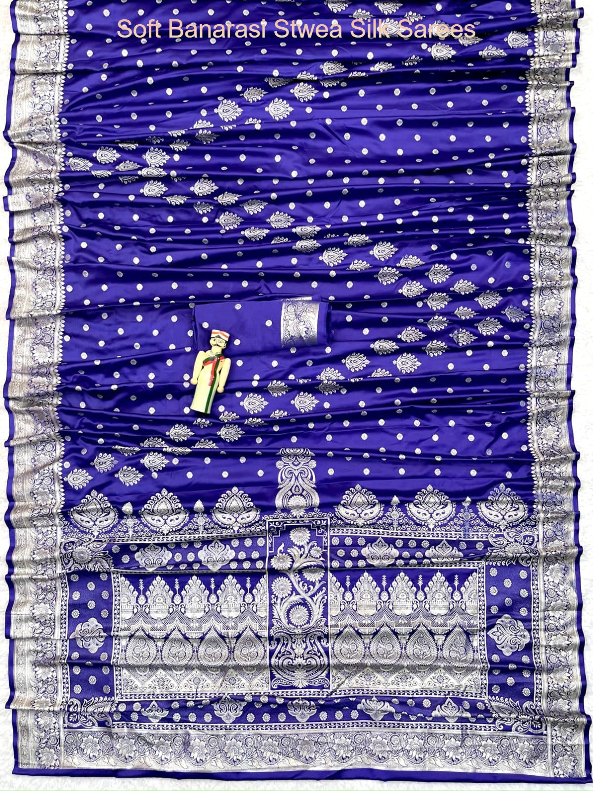 Soft Banarasi Stwea Silk Sarees