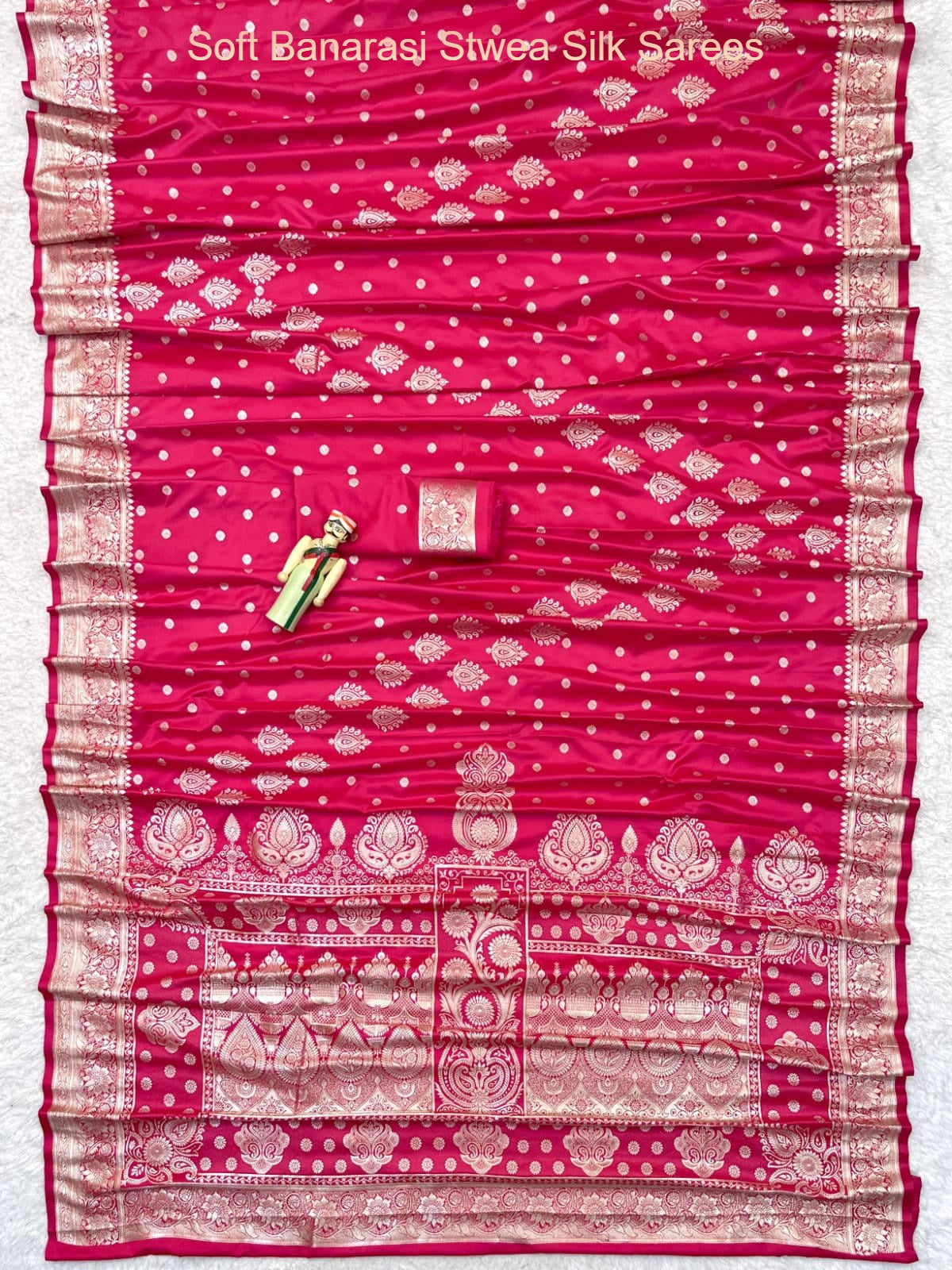 Soft Banarasi Stwea Silk Sarees
