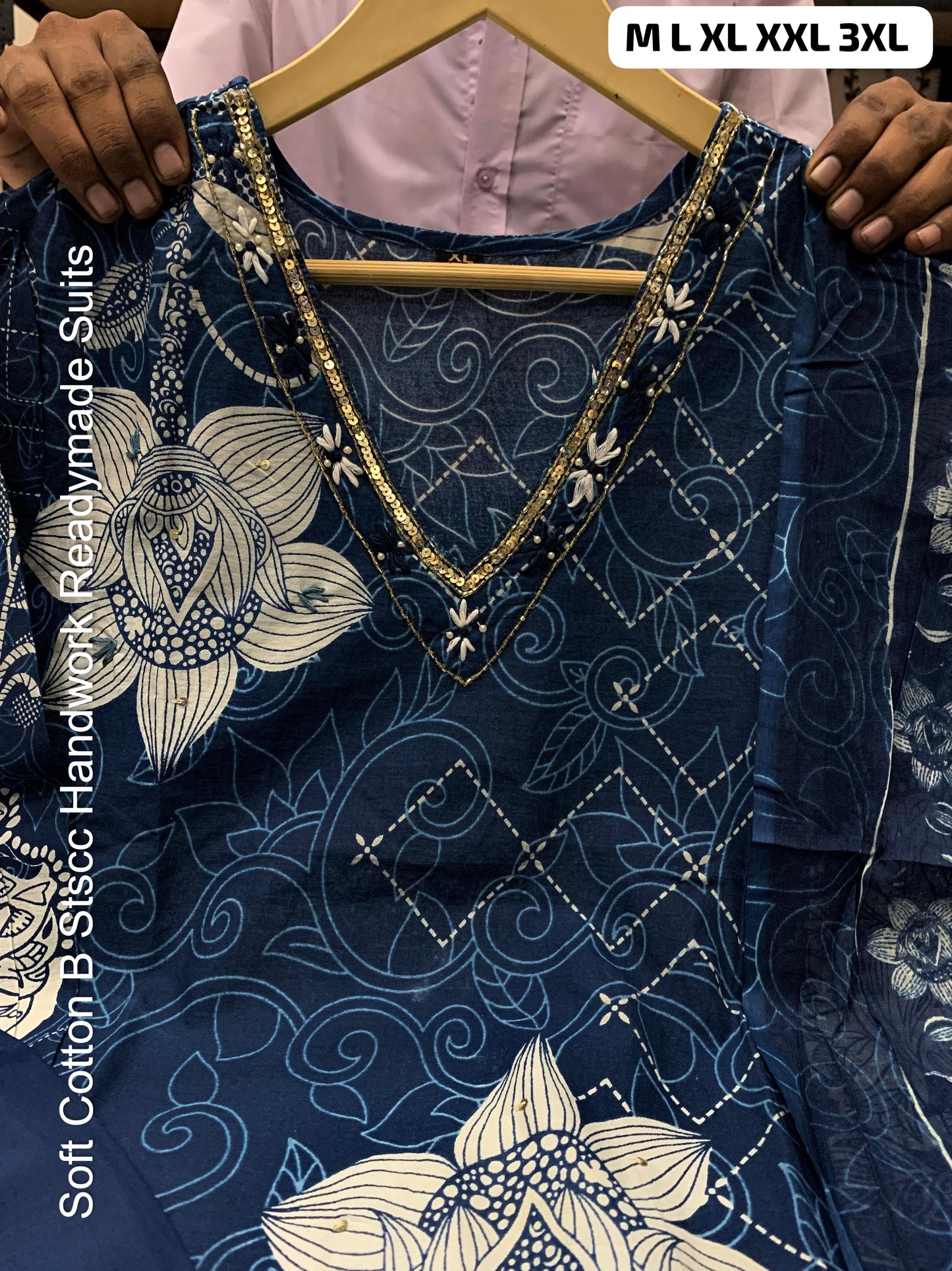 Soft Cotton B Stscc Handwork Readymade Suits