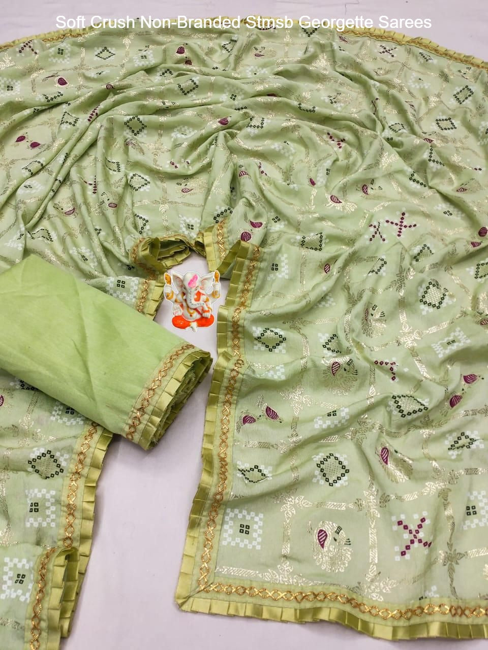 Soft Crush Non-Branded Stmsb Georgette Sarees